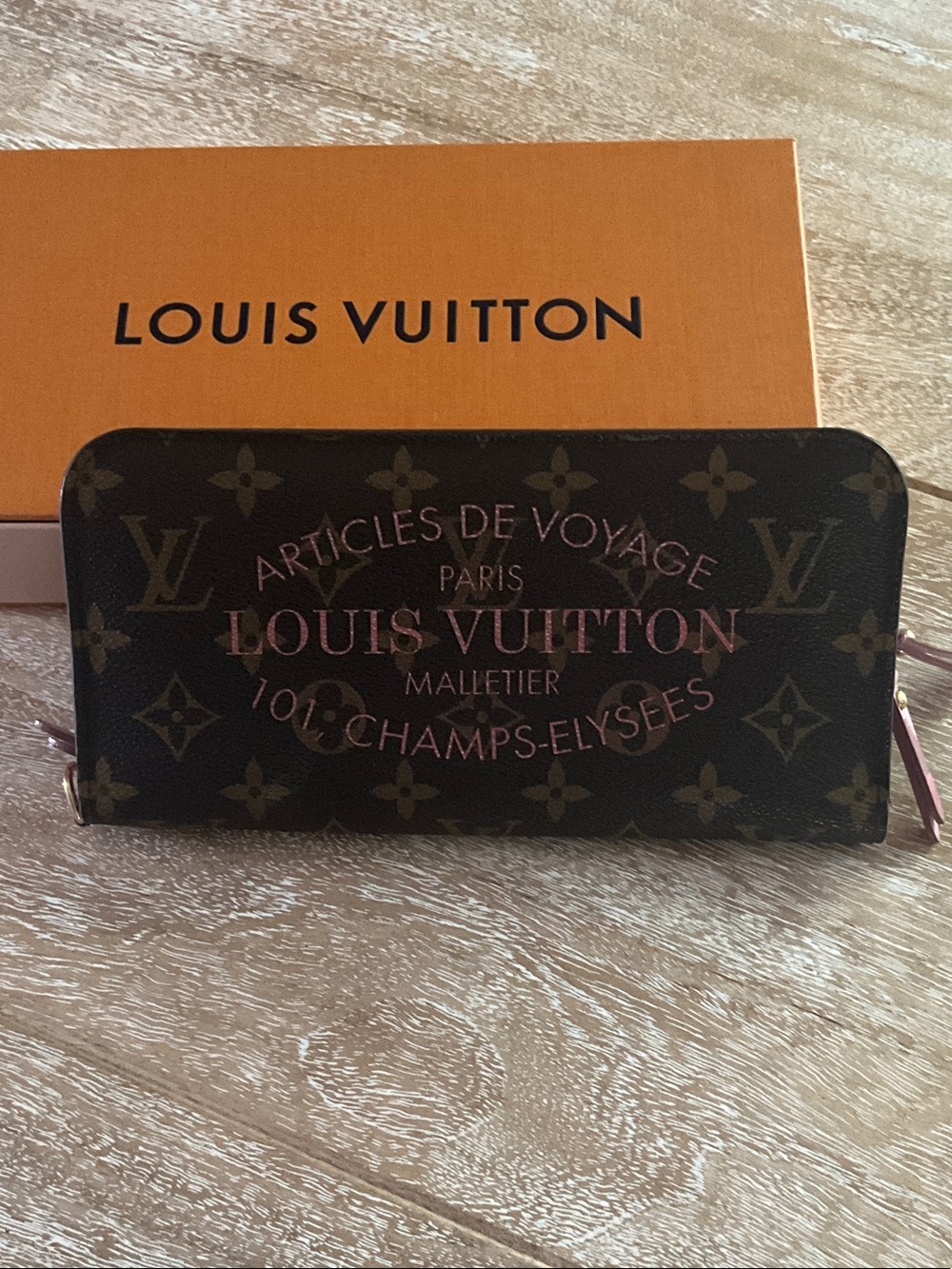 Rare Louis Vuitton Monogram Ikat Insolite Wallet from the 2013 collection.